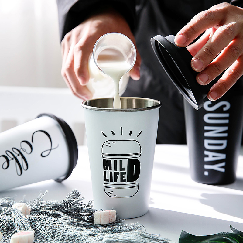 Thickened 100% stainless steel coffee mug/cup